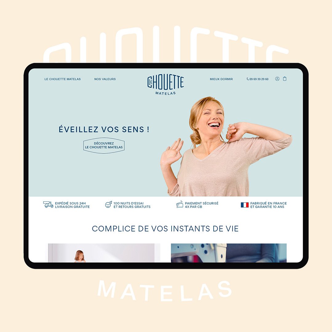 Le Chouette matelas - Webdesign 1080X1080 px